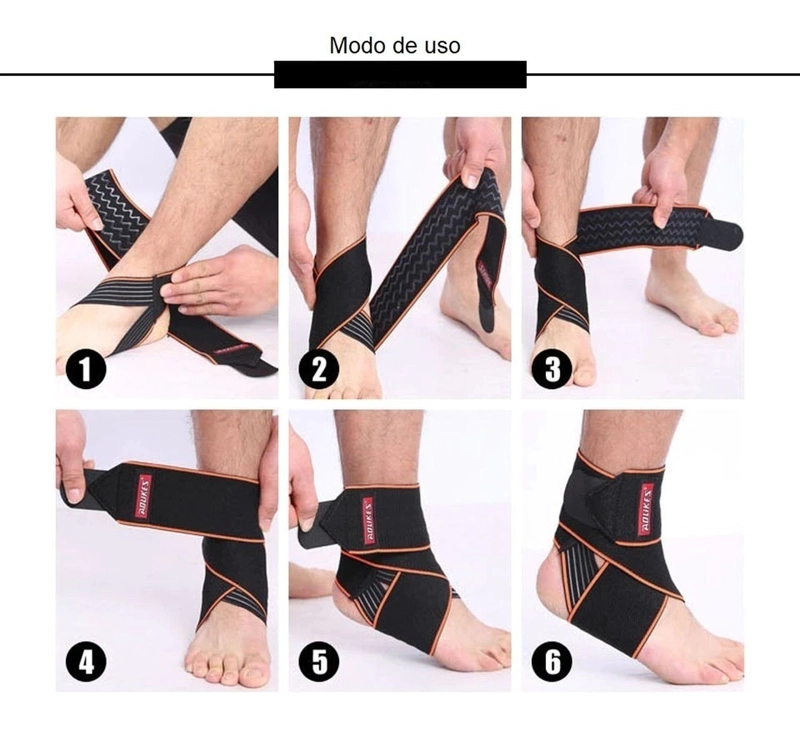 TOBILLERA AJUSTABLE DE COMPRESION VENDA ELASTICA LESIONES - 2