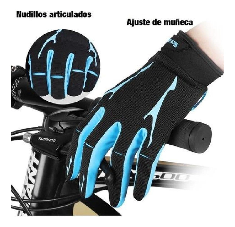 GUANTES WEST BIKING CON GEL RUTA Y MTB DEDO LARGO BICICLETA - 4