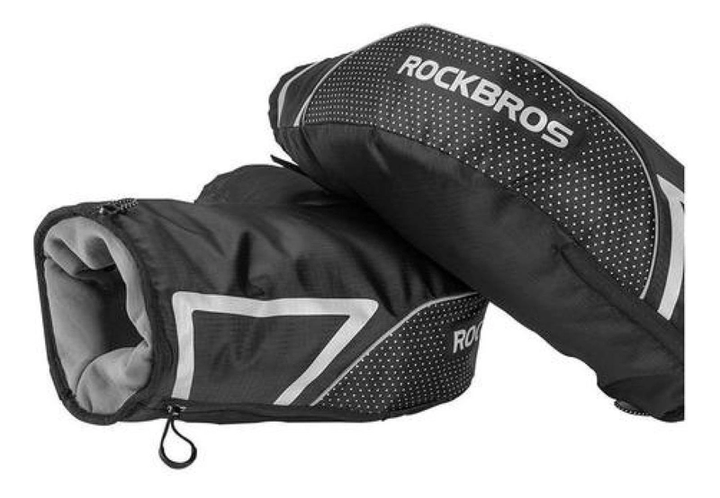 CUBREPUÑO MANOPLAS MANILLAR DE MOTO Y BICICLETA IMPERMEABLE NEGRO - 2