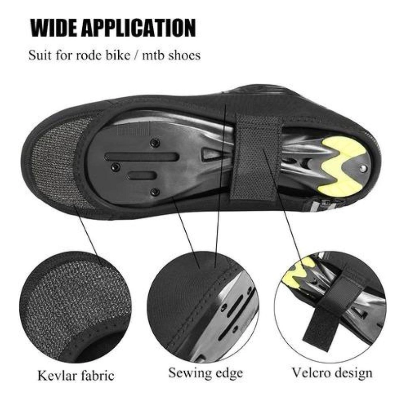 CUBREZAPATO ROCKBROS TERMICO IMPERMEABLE WINDPROOF BICICLETA - 4