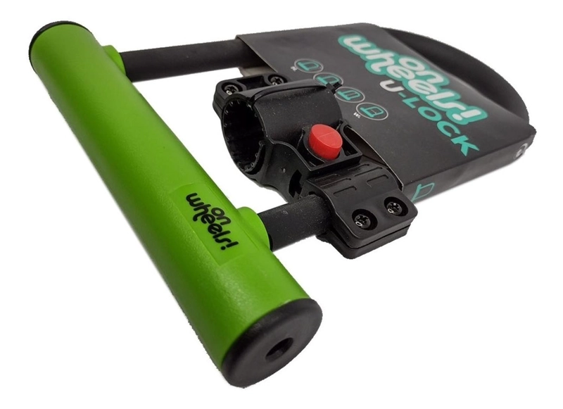 CANDADO ON WHEELS BICICLETA TIPO U-LOCK 24 CM CON SOPORTE - 2