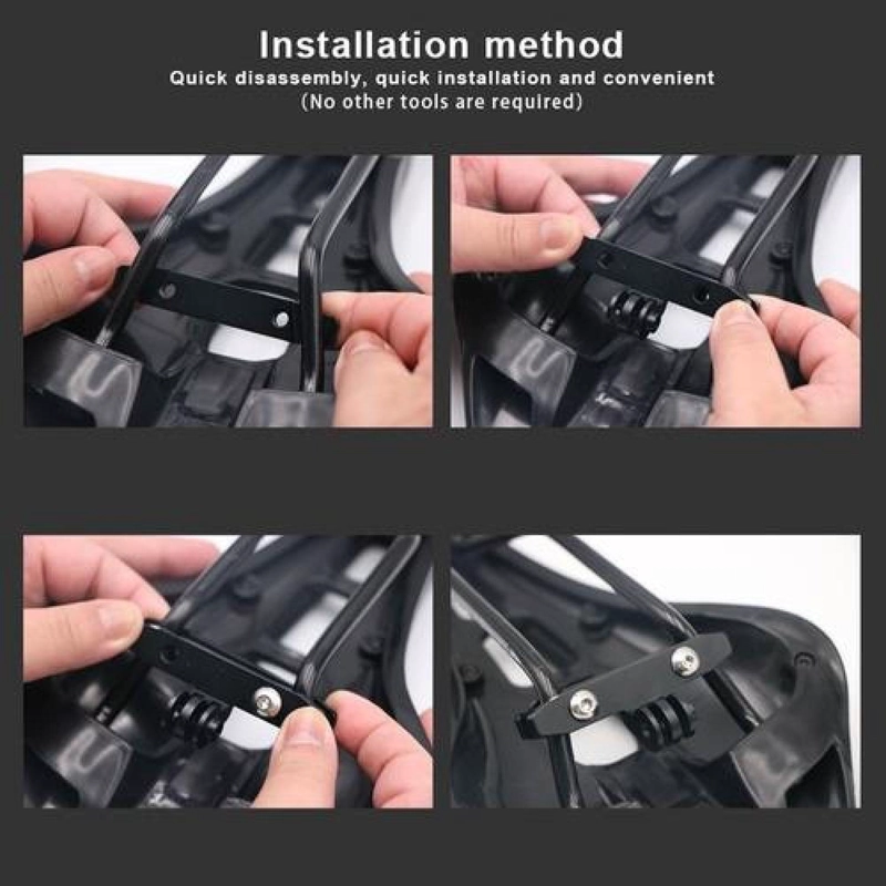 SOPORTE DE GOPRO PARA SILLIN DE BICICLETA Y OTROS OBJETOS MULTICOLOR - 5