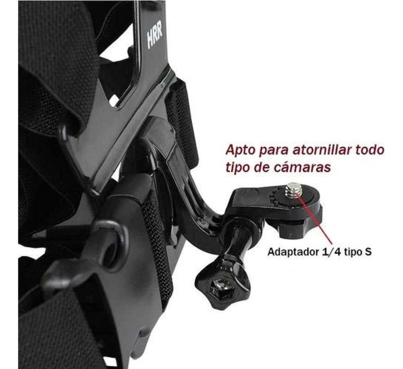 ARNES DE PECHO 2 EN 1 PARA GOPRO Y CELULAR CÁMARA DE ACCIÓN - 5