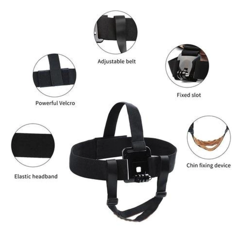 SOPORTE GOPRO PARA CABEZA CON SUJETADOR A LA BARBILLA ARNE S - 7