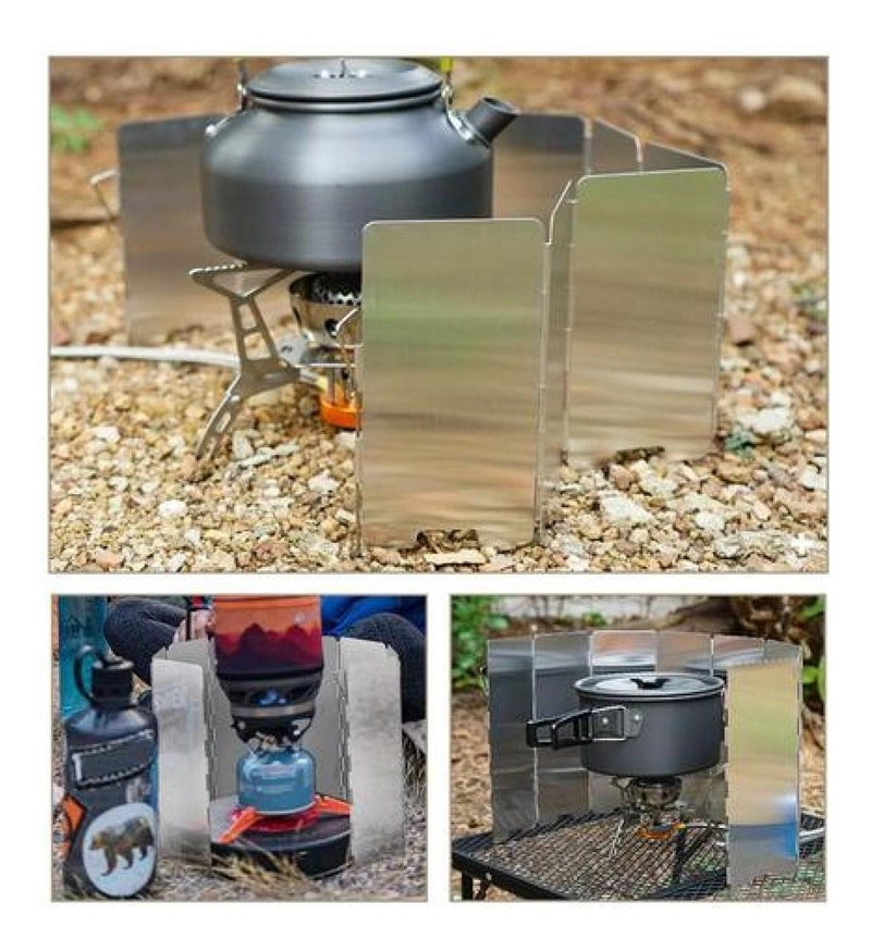 CUBRE VIENTO 24 X 85 CM ALUMINIO COCINILLA CAMPING - 7