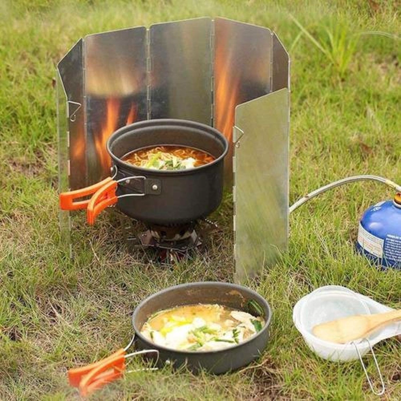 CUBRE VIENTO 24 X 85 CM ALUMINIO COCINILLA CAMPING - 9