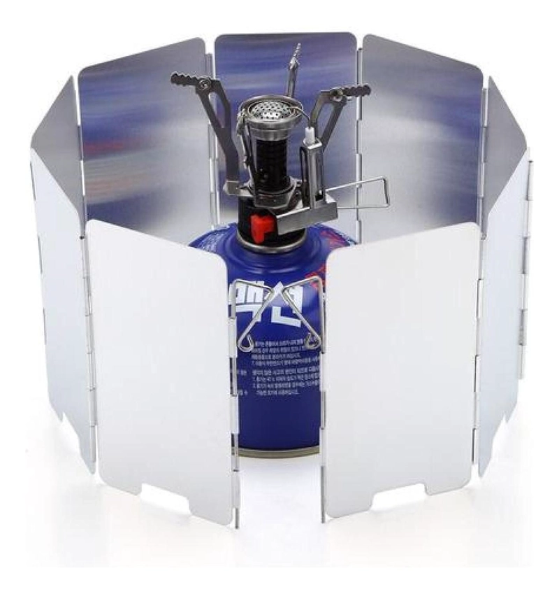 CUBRE VIENTO 13,5 X 63 CM ALUMINIO COCINILLA CAMPING - 2