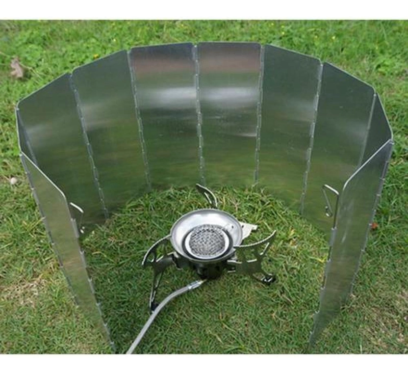 CUBRE VIENTO 13,5 X 63 CM ALUMINIO COCINILLA CAMPING - 3