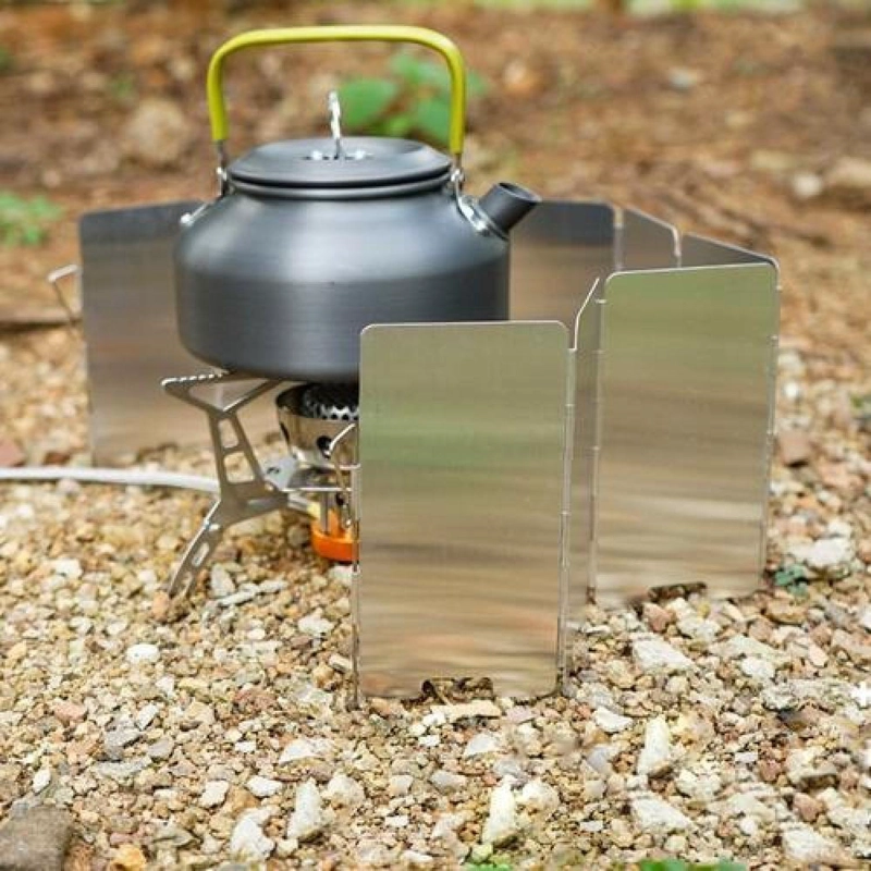 CUBRE VIENTO 13,5 X 63 CM ALUMINIO COCINILLA CAMPING - 4