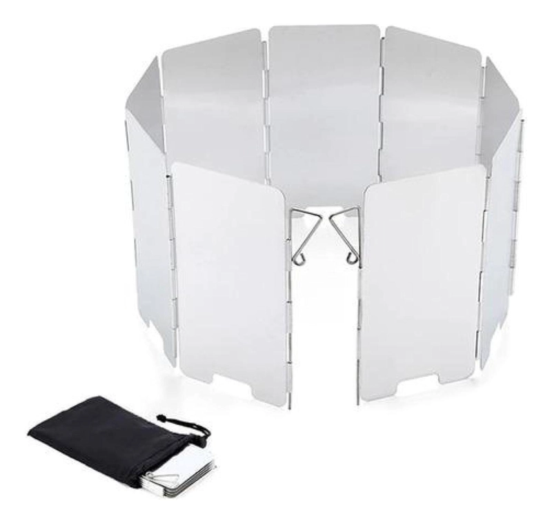 CUBRE VIENTO 13,5 X 63 CM ALUMINIO COCINILLA CAMPING - 6