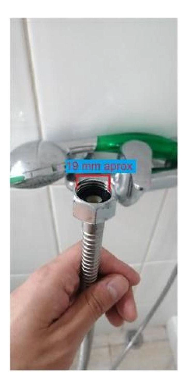 CONECTOR DUCHA A LLAVE LAVAPLATOS LAVAMANOS TINA ADAPTADOR - 7