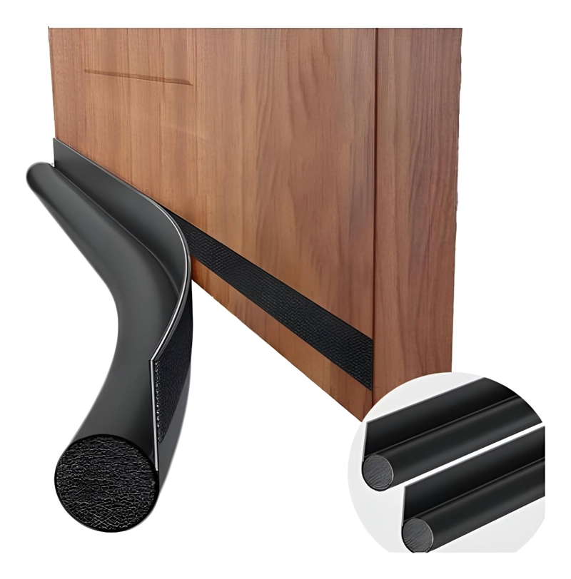 AISLANTE PUERTAS CUERO NEGRO BURLETE SIMPLE ECO Y ESPONJA - 1