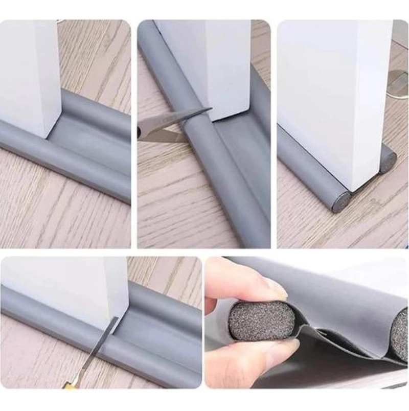 AISLANTE PUERTAS CUERO NEGRO BURLETE SIMPLE ECO Y ESPONJA - 6
