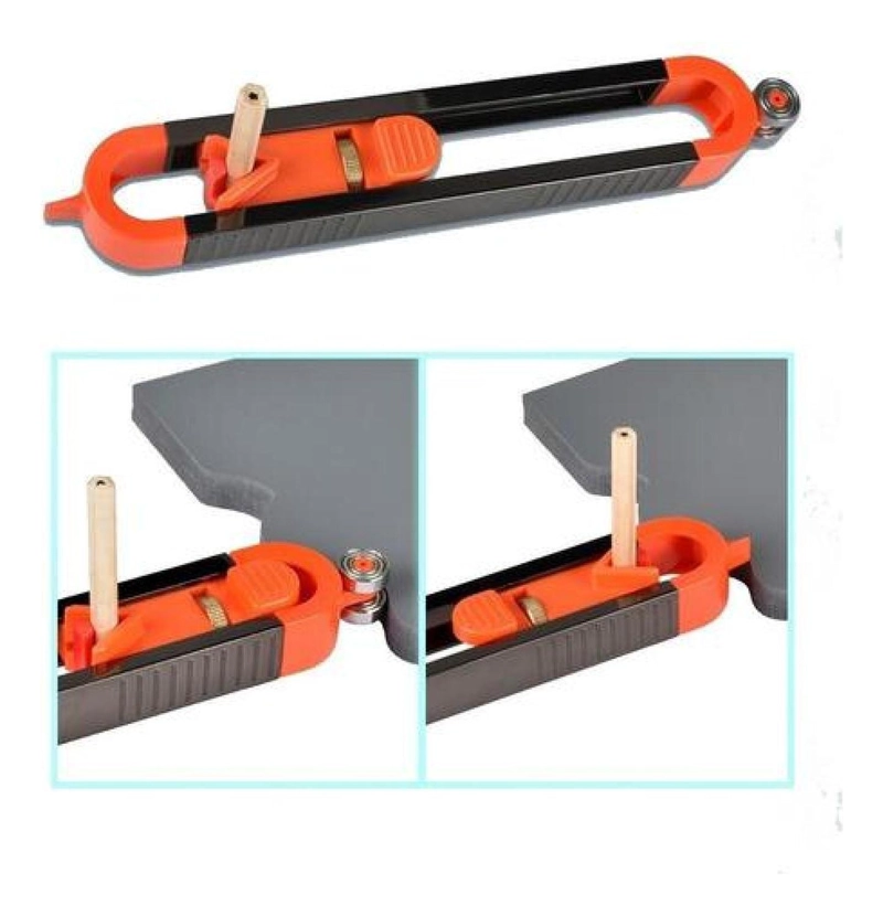 DUPLICADOR PERFILES HERRAMIENTA MEDICION PRECISA CARPINTERIA NARANJO/NEGRO - 8