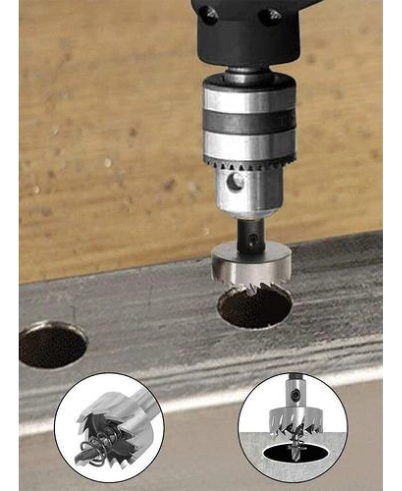 SET BROCAS CIRCULAR SACABOCADO HSS METAL 16-18.5-20-15-30MM - 3