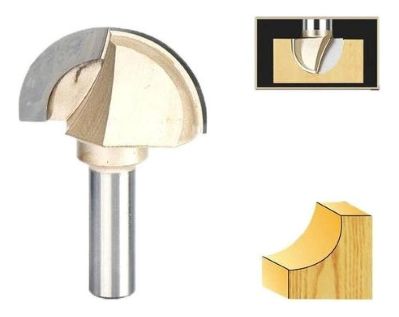 FRESA DE VACIADO PARA ROUTER CARPINTERÍA 1/2 X2 DOBLE FILO - 1