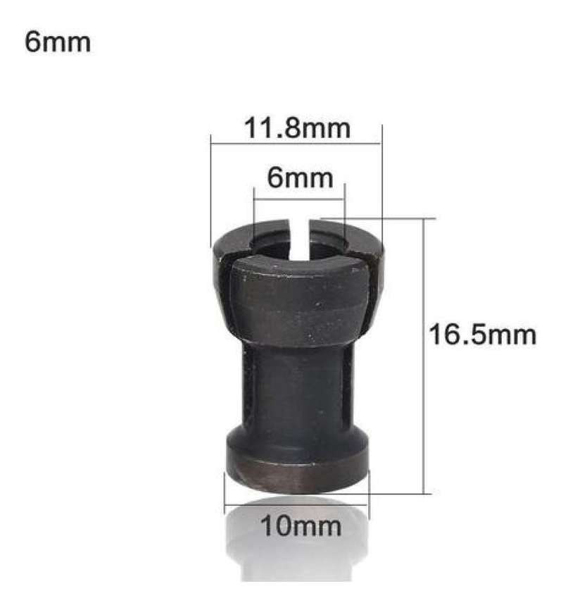 3 ADAPTADORES DE FRESA BROCA PARA 1/4 PULGADA, 6, Y 8 MM - 4