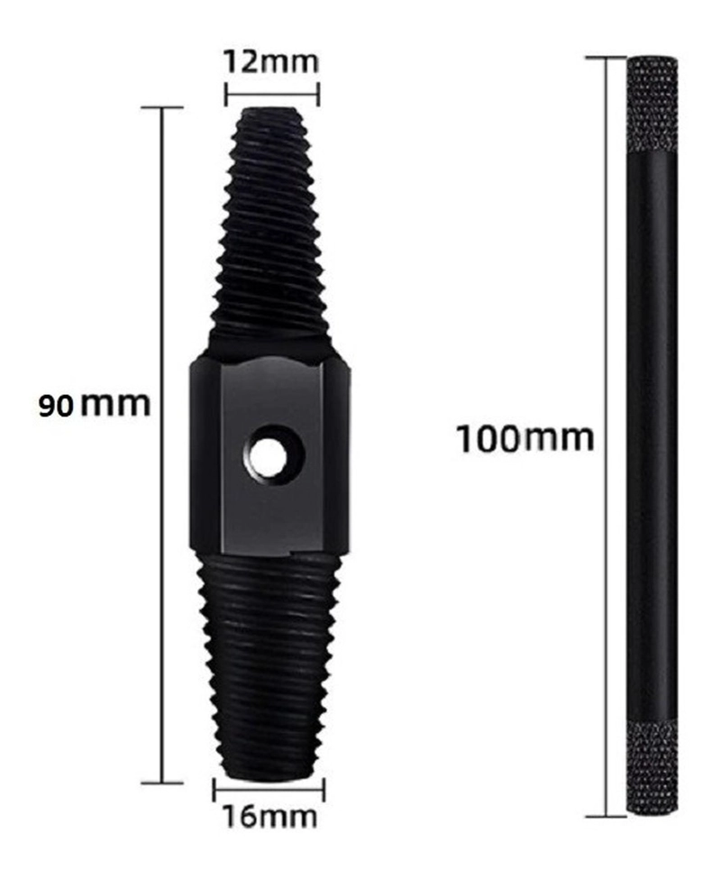 EXTRACTOR TORNILLOS PERNOS RODADOS DOBLE 1/2 3/4 - 6