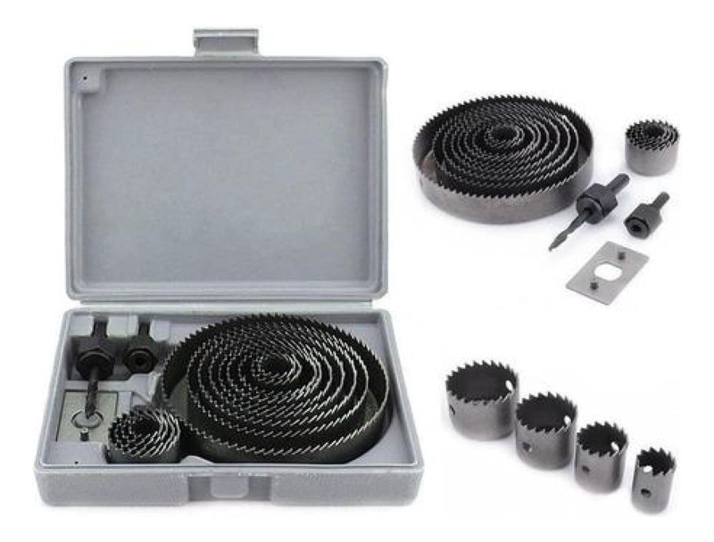 SET DE 16 PIEZAS SIERRA COPA PARA PERFORACIÓN MADERA YESO - 6