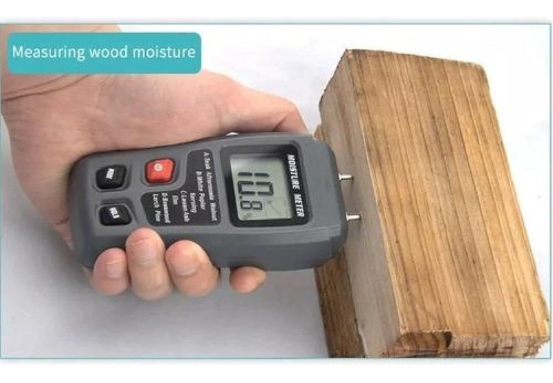MEDIDOR DIGITAL HUMEDAD HIGRÓMETRO PORTÁTIL MADERA - 5