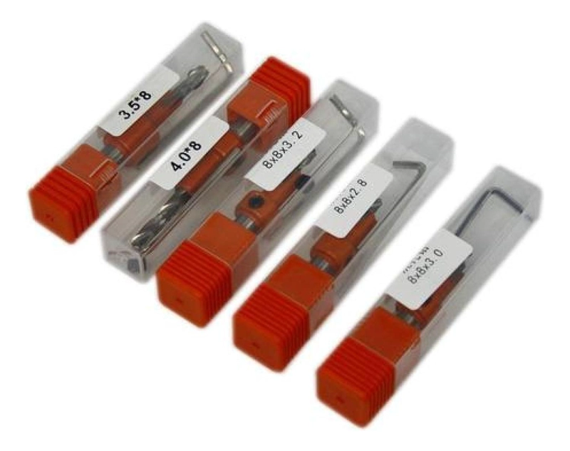 SET 5 BROCAS AVELLANADO 1/2 PARA ROUTER CARPINTERÍA 2.8-4 MM - 5