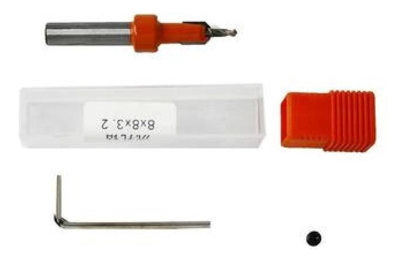 SET 5 BROCAS AVELLANADO 1/2 PARA ROUTER CARPINTERÍA 2.8-4 MM - 8
