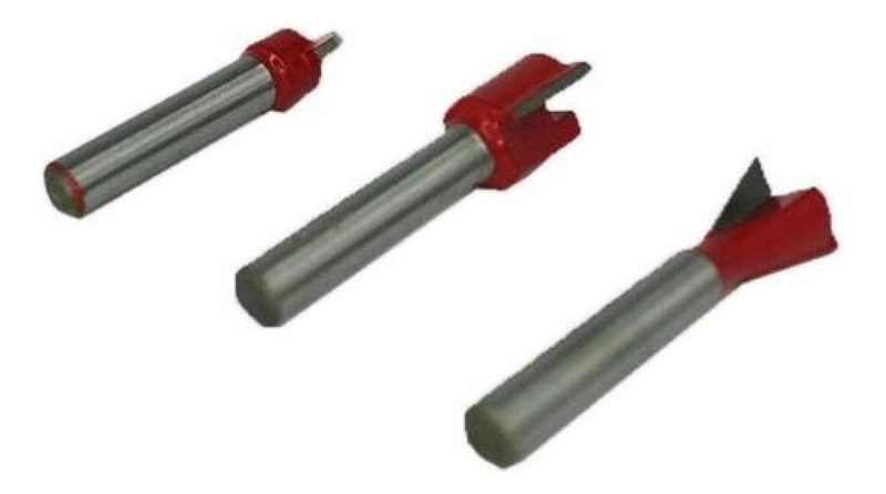 JUEGO DE 15 BROCAS FRESAS MADERA ROUTER 1/4 CORTE DESBASTE - 3