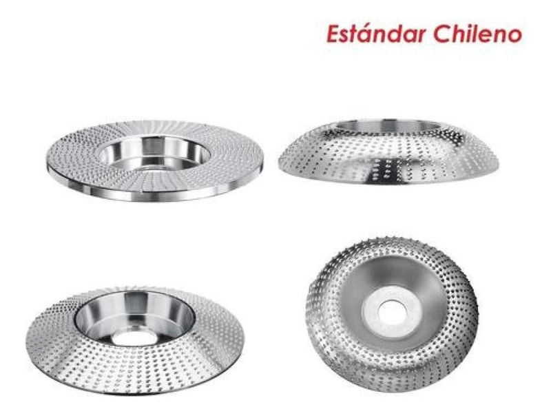 DISCO DESGASTE DE MADERA ESTANDAR CHILE 22 MM LIJADO ESMERIL ANGULADO - 2