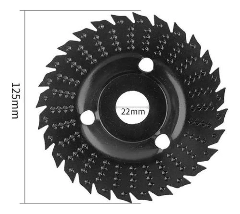 DISCO DESBASTE Y CORTE MADERA 28 DIENTES ESTANDAR CHILE 22MM NEGRO - 4