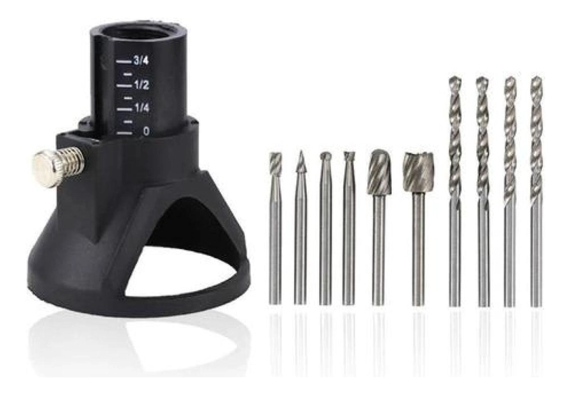 SET DE FRESAS GUIA DE TALLADO DREMEL MINI TALADRO ROUTER - 1