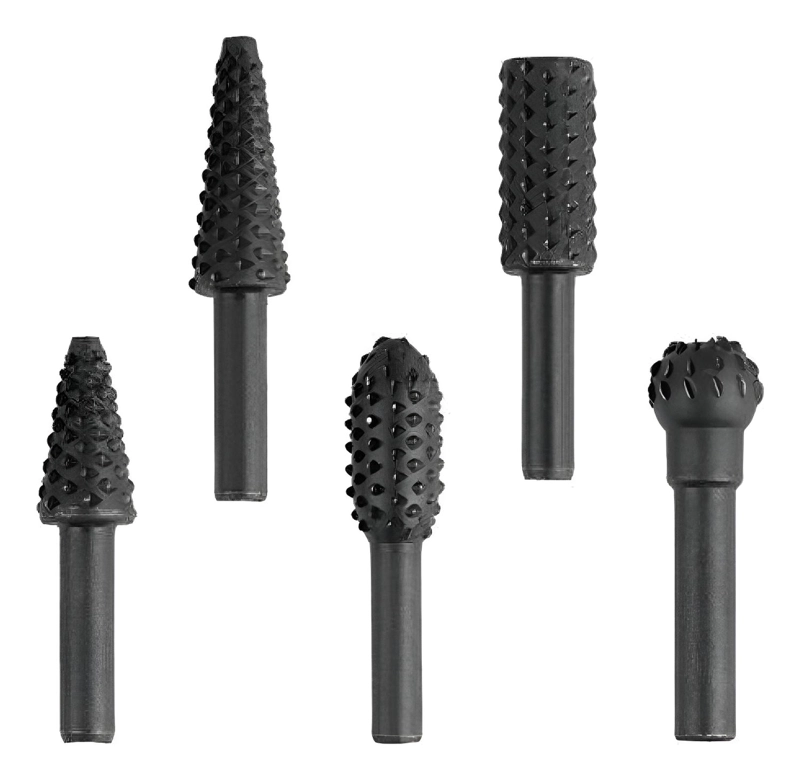 SET 5 FRESAS ROTATIVAS MADERA METAL TALADRO Y DREMEL LIMA - 1