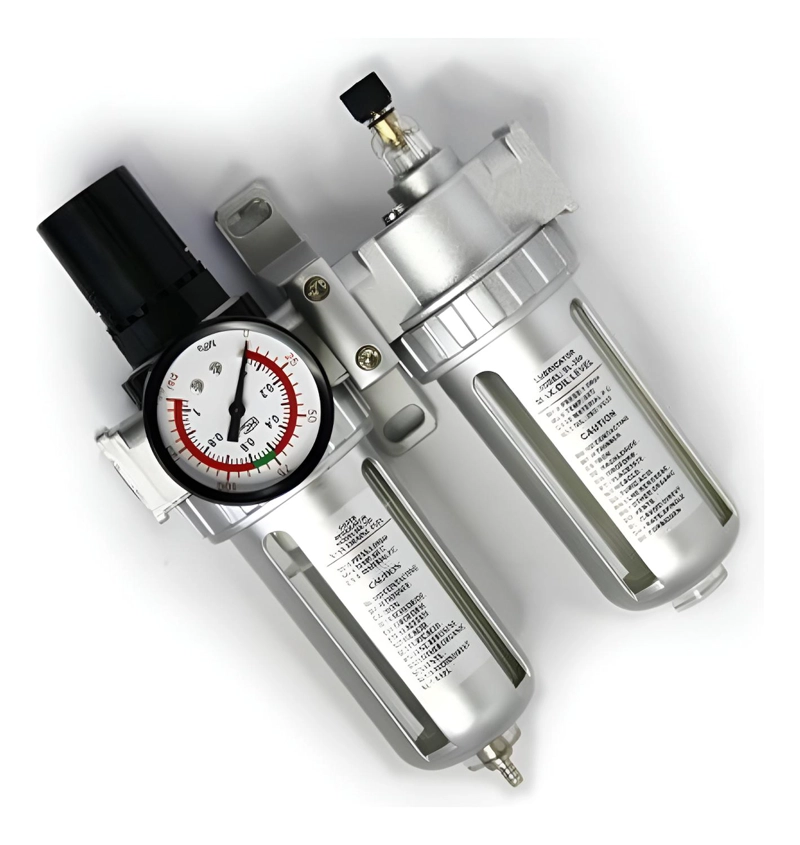 FILTRO DE COMPRESOR DE AIRE REGULADOR LUBRICADOR MANOMETRO - 1