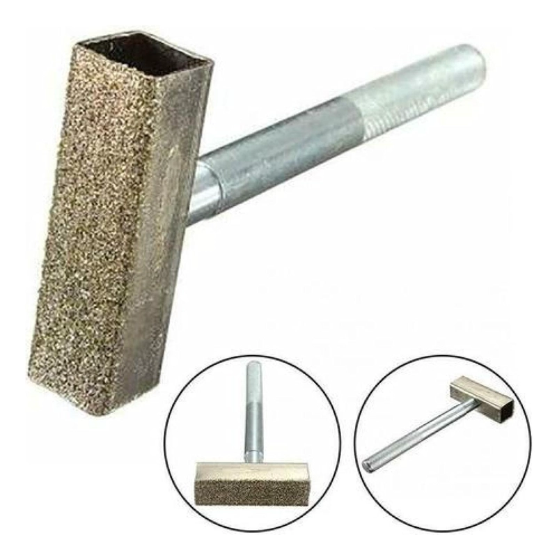 AFILADOR DIAMANTADO RECTIFICADOR DISCOS DE ESMERIL BANCO PLATEADO - 4