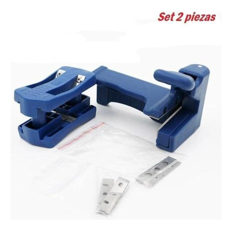 SET HERRAMIENTAS PERFILADOR RECORTADOR TAPACANTOS MELAMINA DOBLE FILO - 3