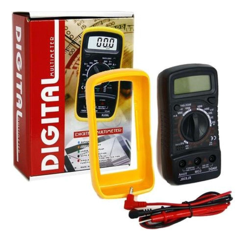 MULTIMETRO PROFESIONAL TESTER PANTALLA DIGITAL LCD + BATERIA - 1