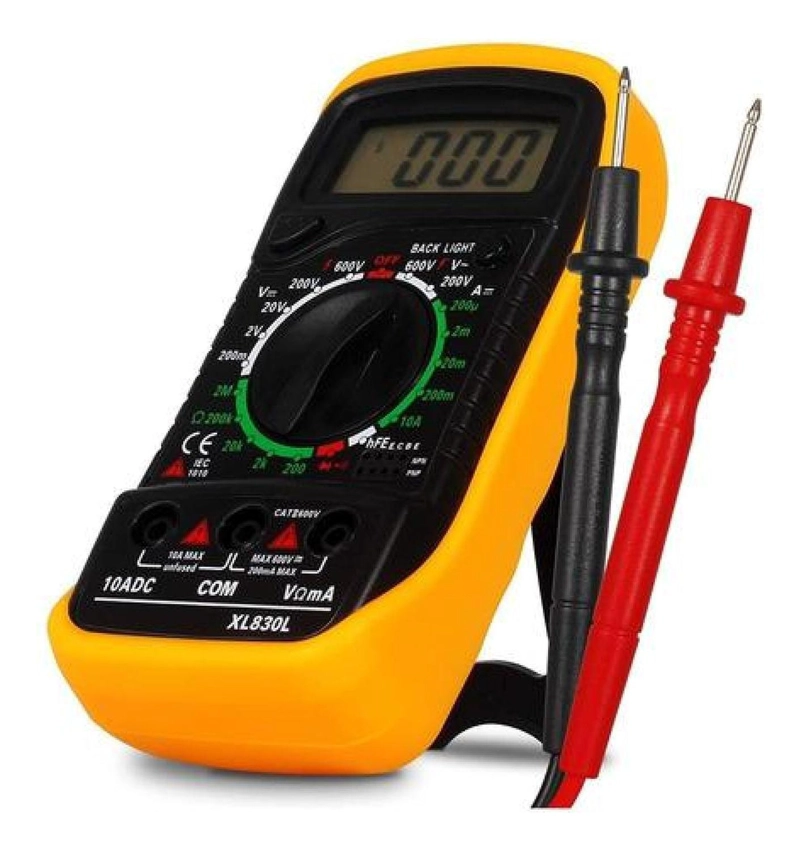 MULTIMETRO PROFESIONAL TESTER PANTALLA DIGITAL LCD + BATERIA - 2