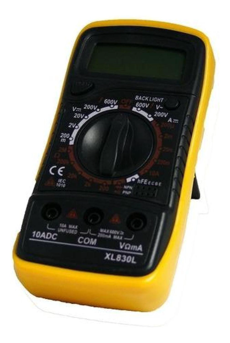 MULTIMETRO PROFESIONAL TESTER PANTALLA DIGITAL LCD + BATERIA - 5