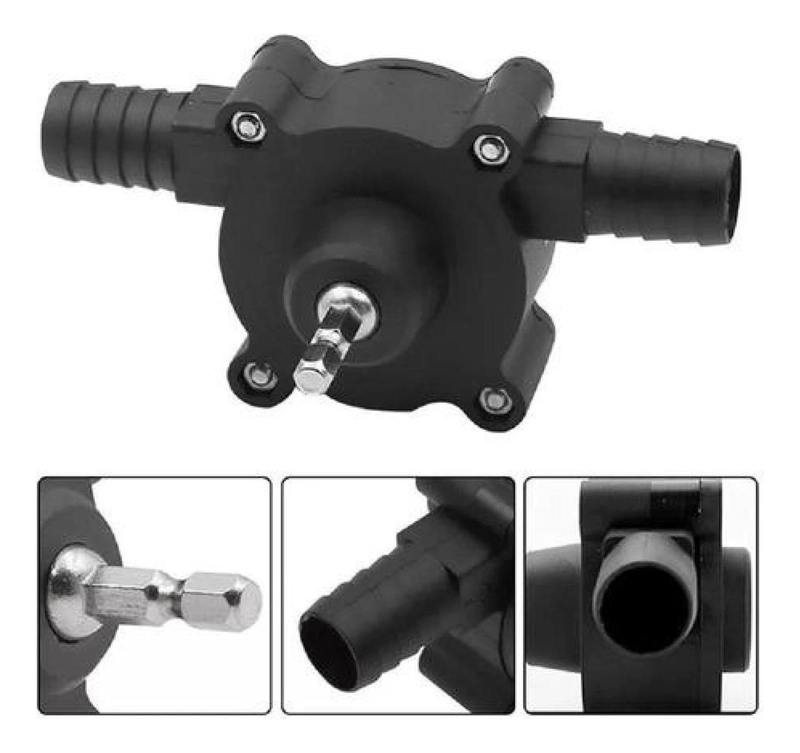 BOMBA DE AGUA ACEITE DIESEL PORTATIL PARA TALADRO ADAPTADOR - 1