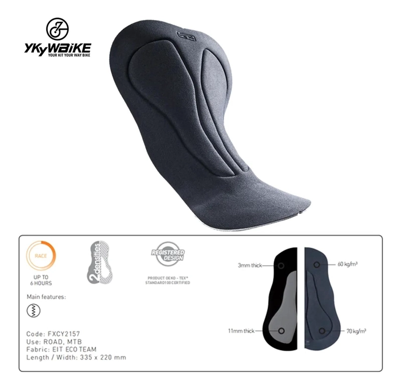 CALZA CICLISMO UNISEX 6HRS ACOLCHADO ITALIANO ELASTIC INTERFACE - 7