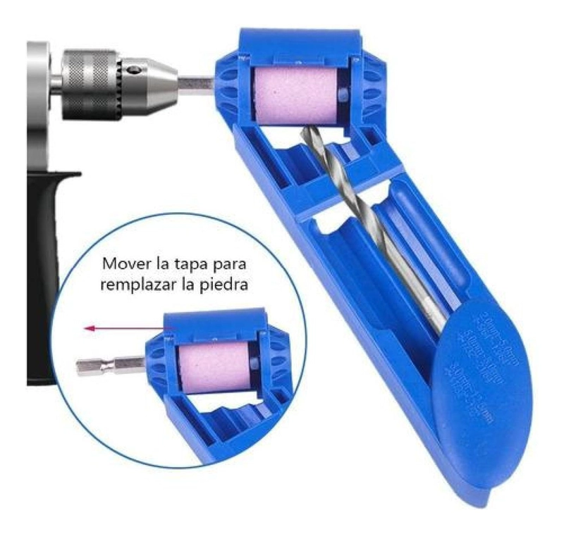 AFILADOR BROCA PORTATIL 2 12.5 MM PIEDRA REPUESTO - 2