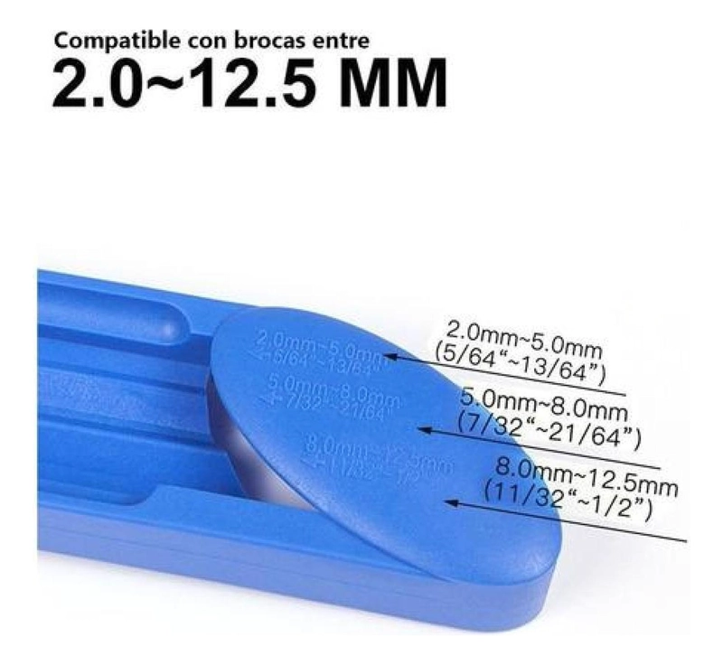 AFILADOR BROCA PORTATIL 2 12.5 MM PIEDRA REPUESTO - 3