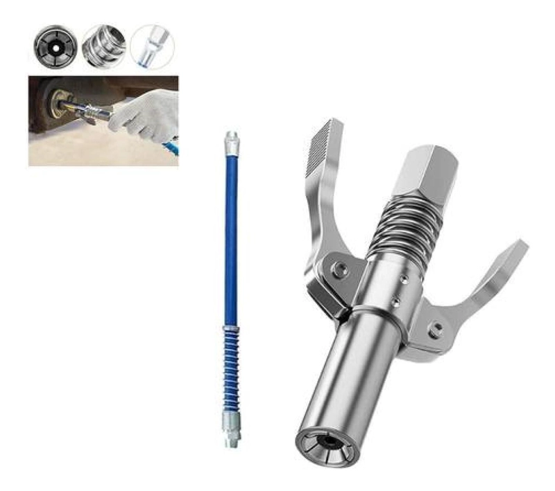 PISTOLA GRASA ALTA PRESION 10000 PSI ACOPLE CONECTOR - 1
