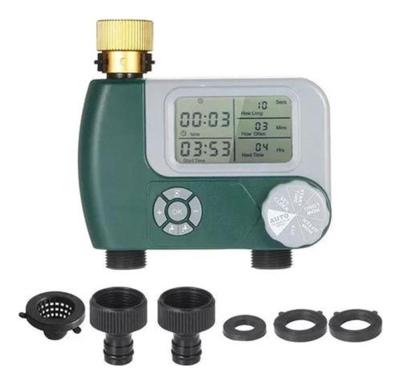 PROGRAMADOR RIEGO AUTOMÁTICO TIMER JARDÍN 2 SALIDAS - 2