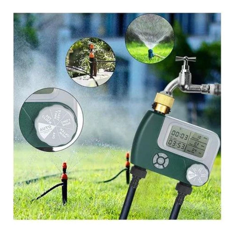 PROGRAMADOR RIEGO AUTOMÁTICO TIMER JARDÍN 2 SALIDAS - 9