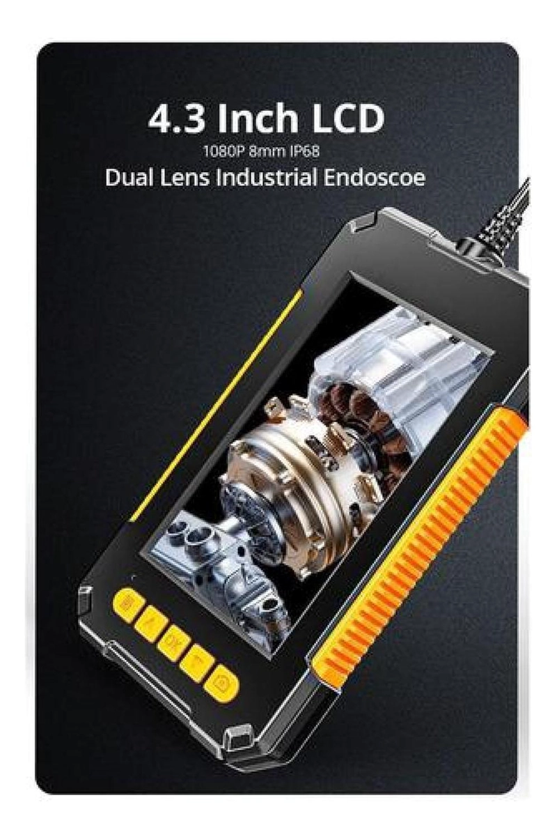 ENDOSCOPIO FULL HD INDUSTRIAL 5 METROS LENTE DUAL IMPERMEABLE - 7