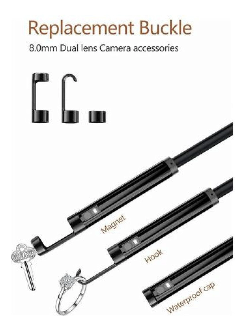 ENDOSCOPIO FULL HD INDUSTRIAL 5 METROS LENTE DUAL IMPERMEABLE - 8