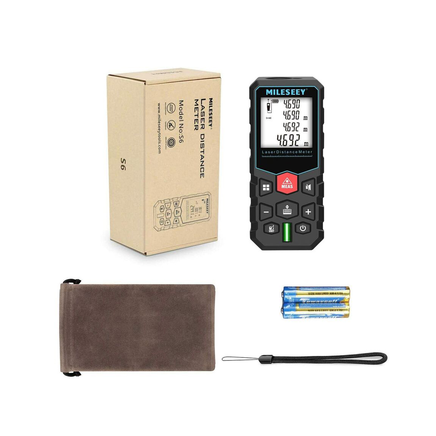 MEDIDOR DE DISTANCIA LASER DIGITAL 80M LCD 6 MODOS - 4