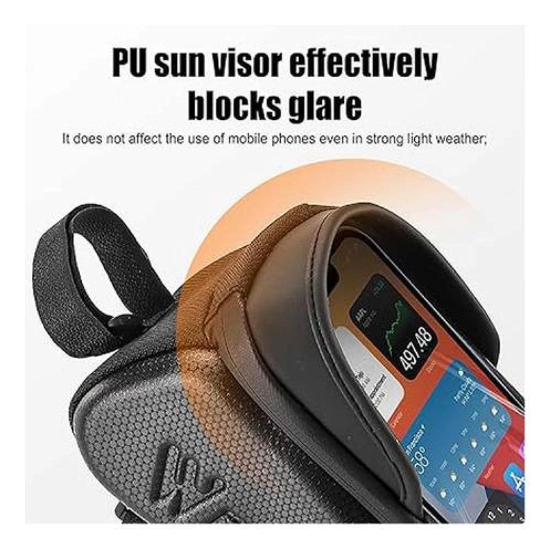 BOLSO WEST BIKING SOPORTE PORTA CELULAR Y BOLSA BICICLETA IMPERMEABLE - 5