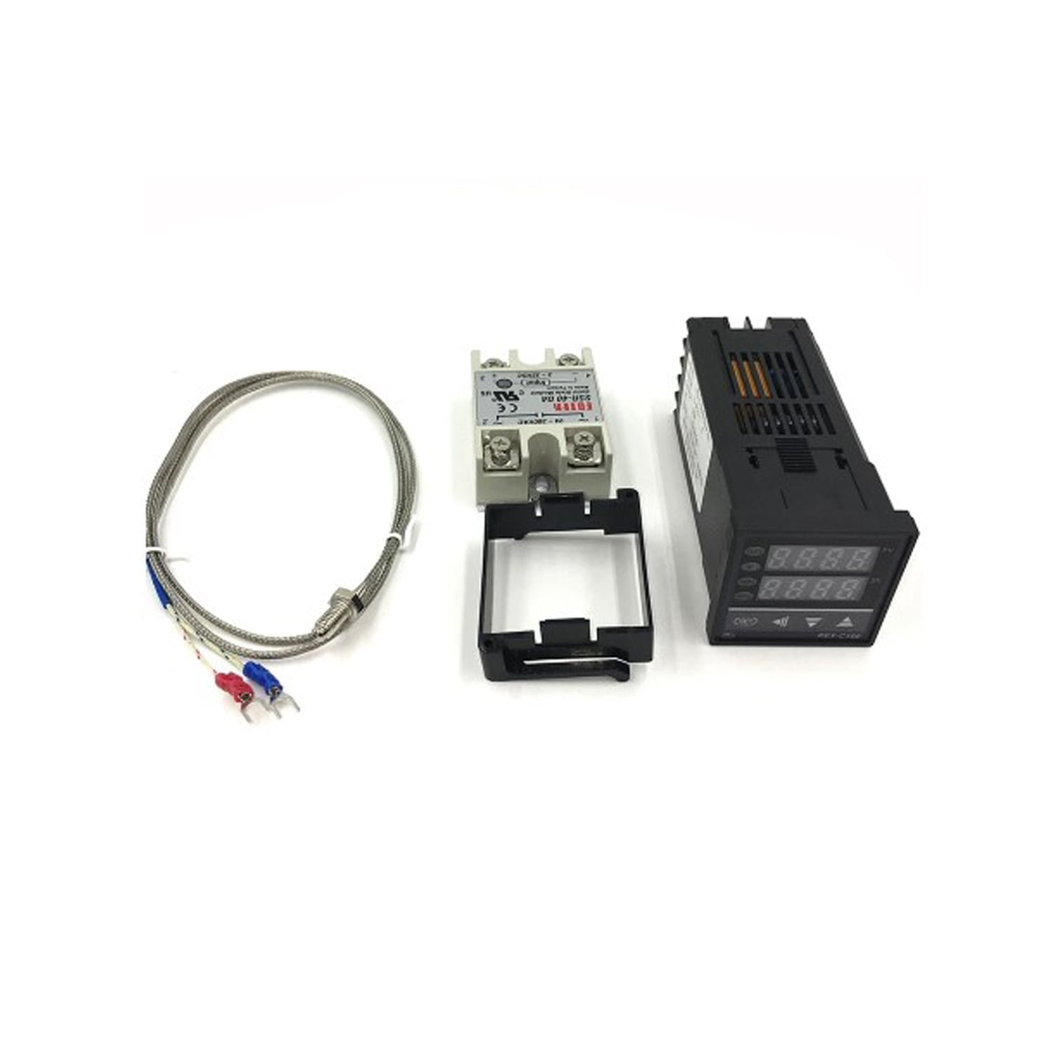 TERMOSTATO CONTROL TEMPERATURA DIGITAL LCD PID REX-C100 + K - 3