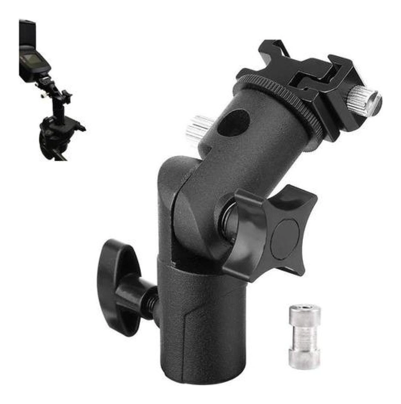 SWIVEL SOPORTE DE ZAPATA PARA FLASH Y PARAGUAS METAL - 1